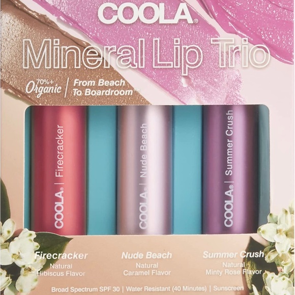 COOLA Skincare Coola Tinted Mineral Lip Trio Broad Spectrum Spf 3